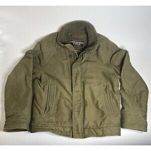 Vtg Y2K Abercrombie & Fitch Adirondack Jacket Men’s L Army Green Wool